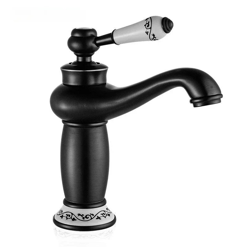 Mitigeur Lavabo Rétro Laiton Massif 7 Finitions