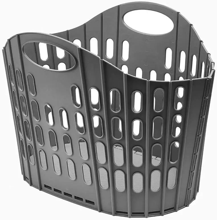 Panier à Linge Pliable Ajouré en Plastique, 3 Tailles, 4 Coloris