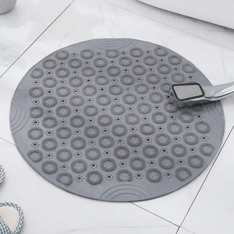 Tapis de Douche Rond Antidérapant Massant PVC