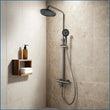 Colonne de Douche Thermostatique Ronde avec Bec de Baignoire, 6 Finitions