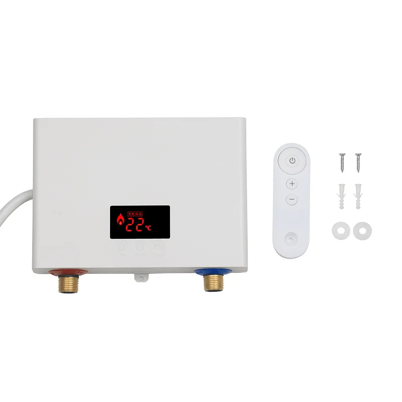 Chauffe-Eau Instantané Mural 3 000 W ou 5 500 W avec Télécommande