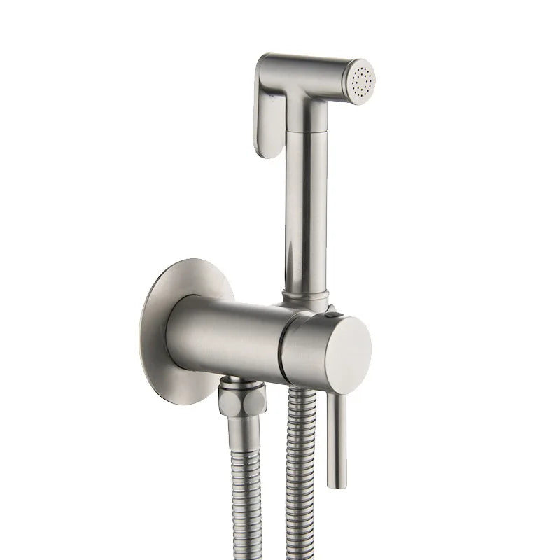 Douchette WC Mitigeur Laiton Eau Chaude et Froide, 8 Finitions