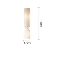Suspension Cuisine ou Lampadaire Plissé Blanc en Tissu, 60 à 160 cm