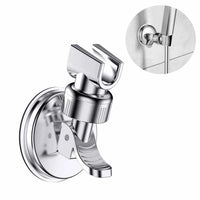 Support de Douchette à Ventouse Chromé Orientable Sans Perçage