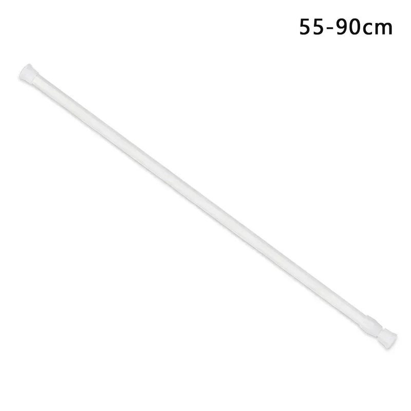 Barre de Douche à Ressort Blanche, Sans Perçage, 30 à 90 cm