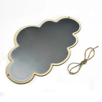 Miroir Mural Nuage en Bois et Acrylique, 33 x 23 cm