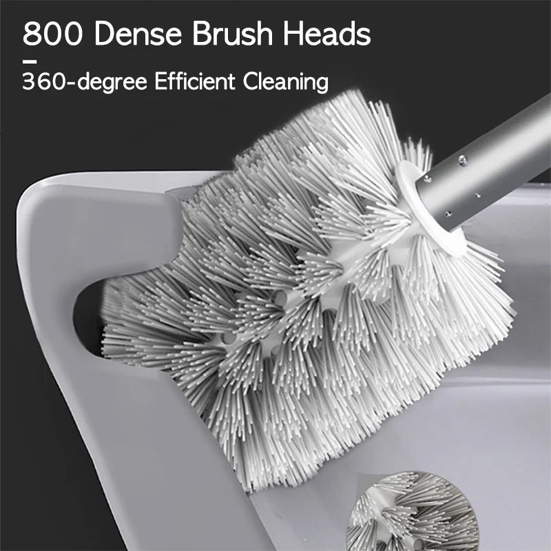 Brosse WC Murale et sur Pied en Aluminium
