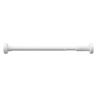 Tringle de Douche Inox Télescopique, Noir, Blanc ou Argent, 35 à 80 cm