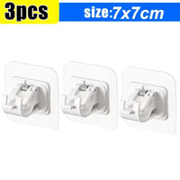 Supports de Tringle Adhésifs 2 cm à Ressort, Cuisine et Salle de Bain