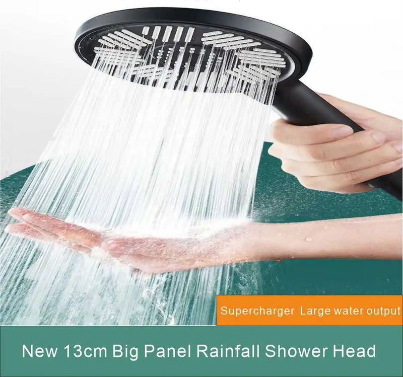 Pommeau de Douche Douchette ou Tête de Pluie Noir ou Argent à la Pièce