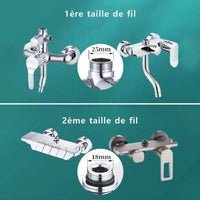 Rallonge Bras de Douche Inox 304 de 30 cm, 5 Finitions