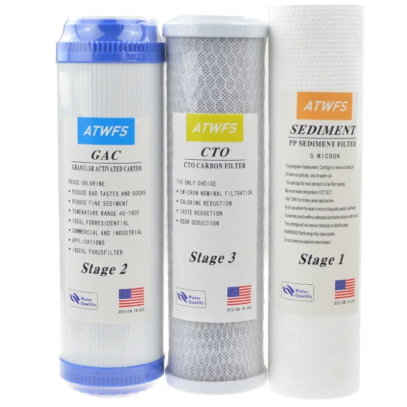 Kit de 5 Cartouches Filtrantes pour Osmoseur, Membrane 75 GPD