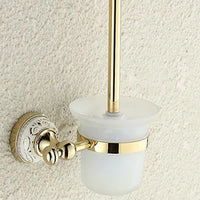 Ensemble d'Accessoires Salle de Bain Céramique Chromé