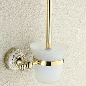Ensemble d'Accessoires Salle de Bain Céramique Chromé
