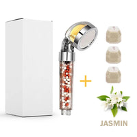 Pommeau de Douche Vitamine C Filtrant Parfumé Citron, Rose, Lavande ou Jasmin