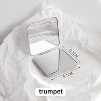 Miroir de Poche Pliant Inox, Rond, Carré ou Lot de 2