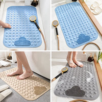 Tapis de Douche Massant Ventouses Trous de Vidange 40x70cm