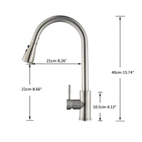 Mitigeur Cuisine Extractible Inox 304 Col de Cygne, 2 ou 3 Jets