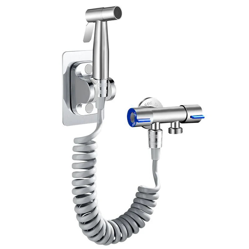 Douchette WC Inox Kit Flexible et Support