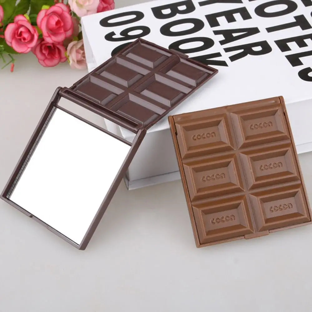 Miroir de Poche Tablette de Chocolat Pliable 8,8 x 7,7 cm