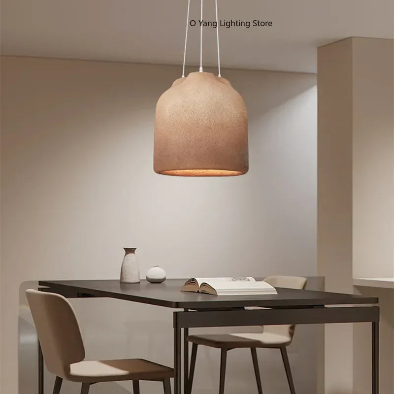 Suspension Cuisine Wabi-Sabi Texturée Ø 46 cm, Anthracite ou Terracotta