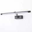 Applique Salle de Bain LED Noire Orientable pour Miroir