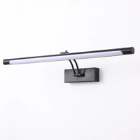 Applique Salle de Bain LED Noire Orientable pour Miroir