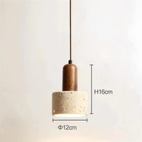 Suspension Cuisine en Pierre Travertin 1 à 3 Lampes, Cylindre ou Carré