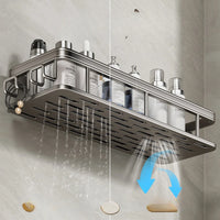 Étagère de Douche Murale Aluminium Sans Perçage 31,5 cm