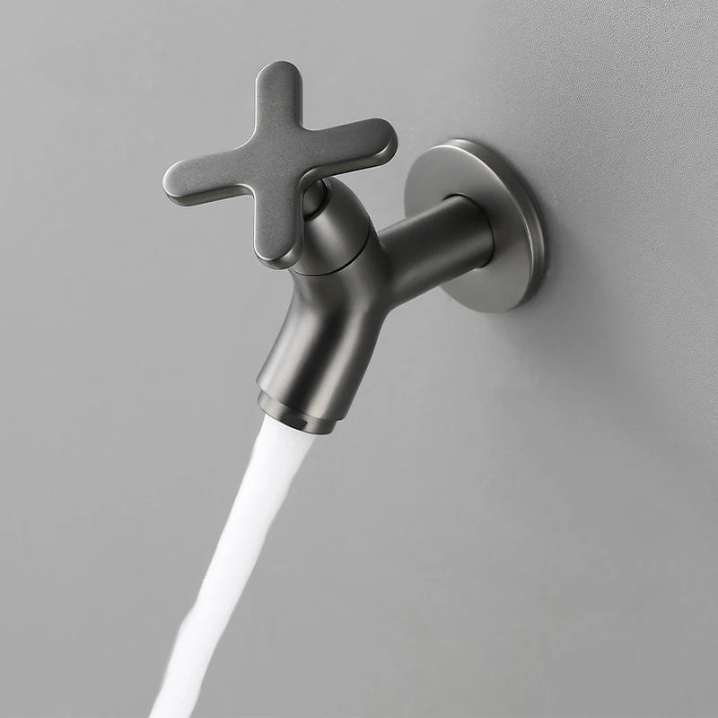 Robinet Mural Lavabo Eau Froide Laiton