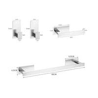 Accessoires Salle de Bain Inox Adhésifs Sans Perçage