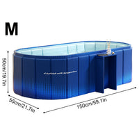 Baignoire Pliable Adulte Portable Bleue ou Jaune Doré, 120 ou 150 cm