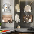 Range-Couvercle Mural Inox 304 Adhésif, 2 à 6 Supports, 3 Finitions