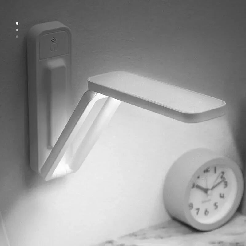 Lampe de Table Pliable LED Rechargeable Tactile, Murale ou à Poser, 27 cm