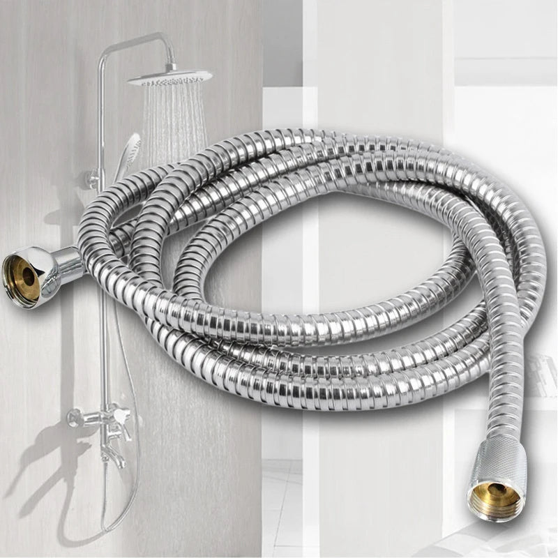 Flexible de Douche Argenté Anti-Fuite 120-150 cm
