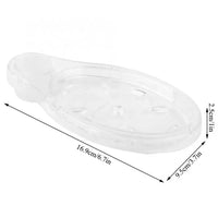 Porte-Savon Transparent en Acrylique pour Barre de Douche 19, 22 ou 25 mm