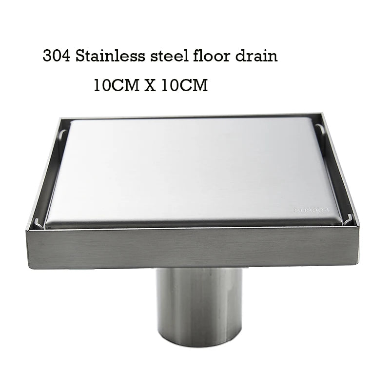 Caniveau de Douche Inox 304 Anti-Odeur, 20 à 100 cm