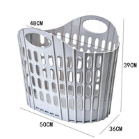 Panier à Linge Pliable Ajouré en Plastique, 3 Tailles, 4 Coloris