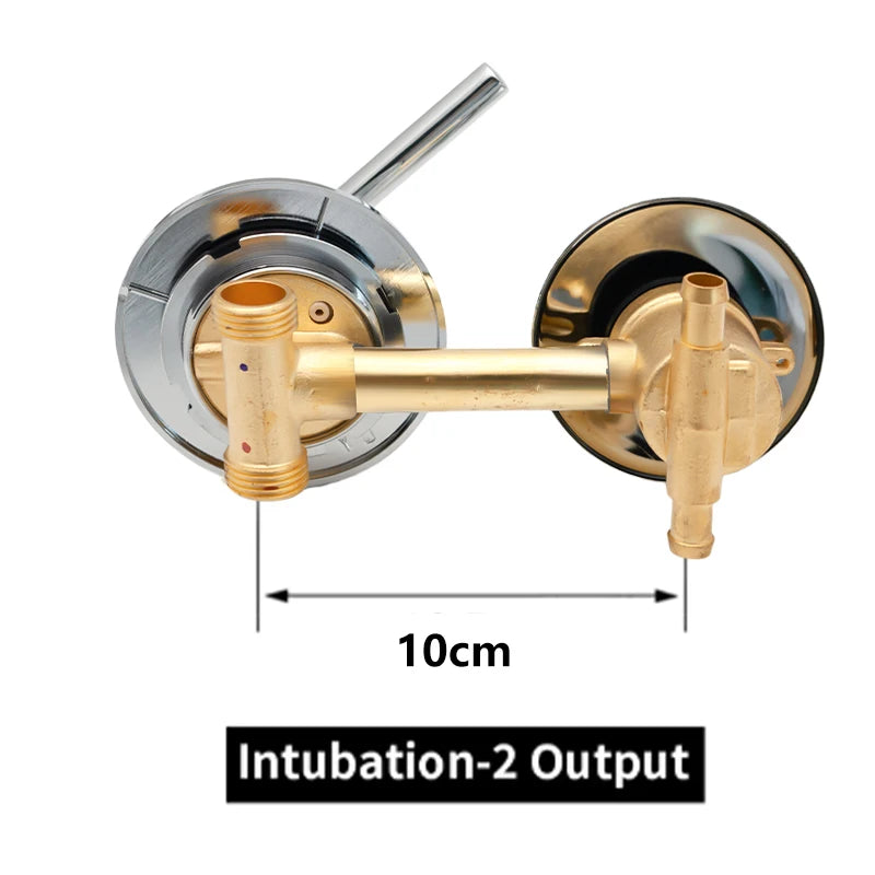 Mitigeur Douche Laiton 2 à 5 Sorties Entraxe 10 ou 12,5 cm