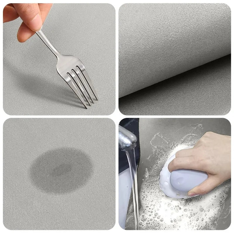 Tapis de Cuisine Antidérapant Lavable Absorbant Motifs Géométriques 40 à 160 cm