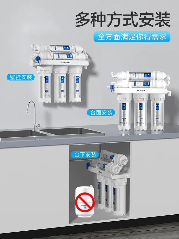 Filtre à Eau Sous Évier Ultrafiltration 5 ou 6 Étages, Sans Électricité