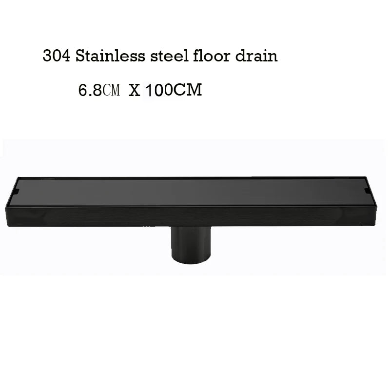 Caniveau de Douche Inox 304 Anti-Odeur, 20 à 100 cm