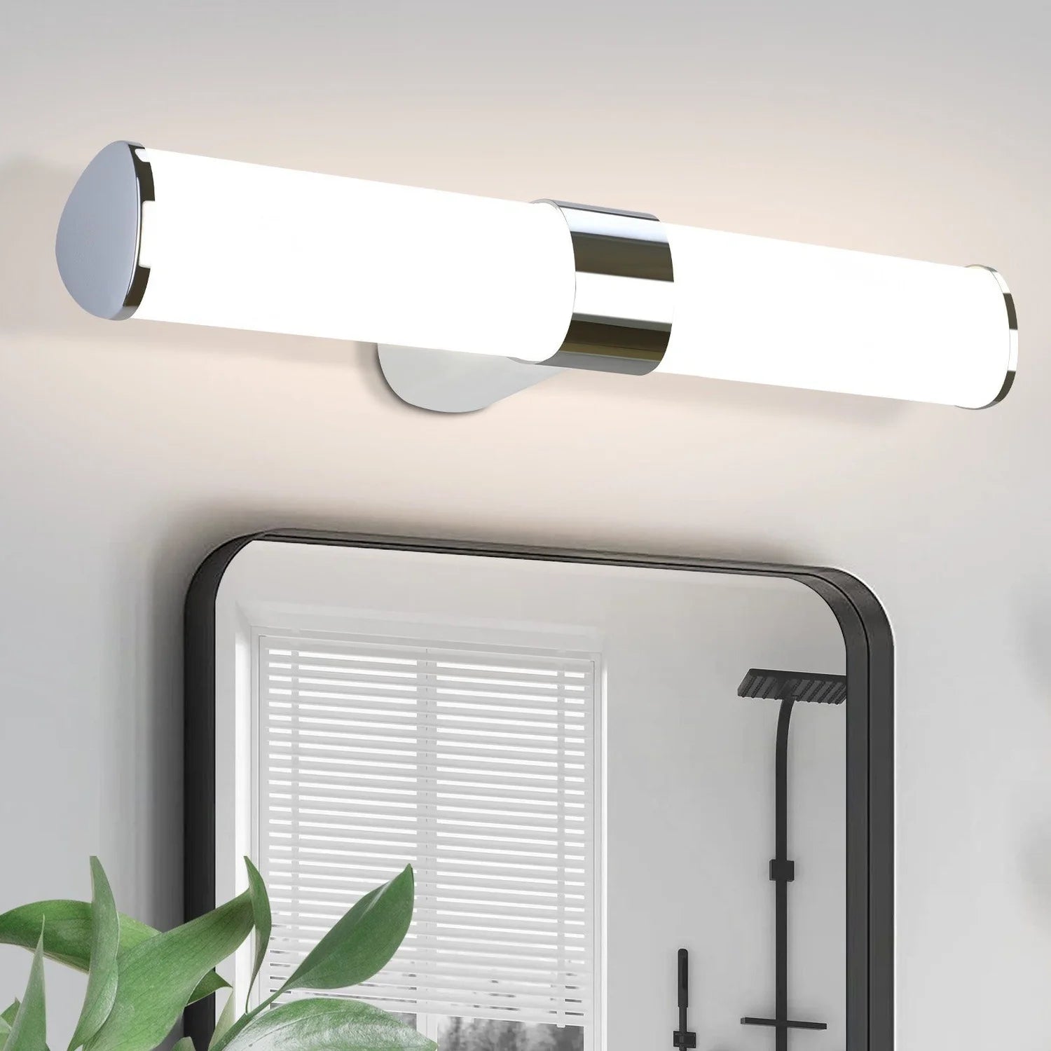Applique LED Miroir Cylindrique Chromée IP44 40/60 cm