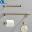 Accessoires Salle de Bain Doré Brossé à la Pièce ou en Kit de 4