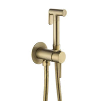 Douchette WC Mitigeur à Platine Ronde en Laiton, 5 Finitions