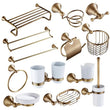 Ensemble d'Accessoires de Salle de Bain Bronze Antique Ouvragé