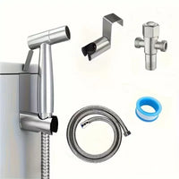 Douchette WC Kit Inox Robinet à Deux Trous