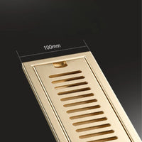 Caniveau de Douche Rectangulaire Inox 304 Anti-Odeur 10 x 60 cm