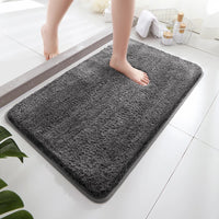 Tapis de Bain Peluche Épais Antidérapant, 13 Coloris, 2 Tailles