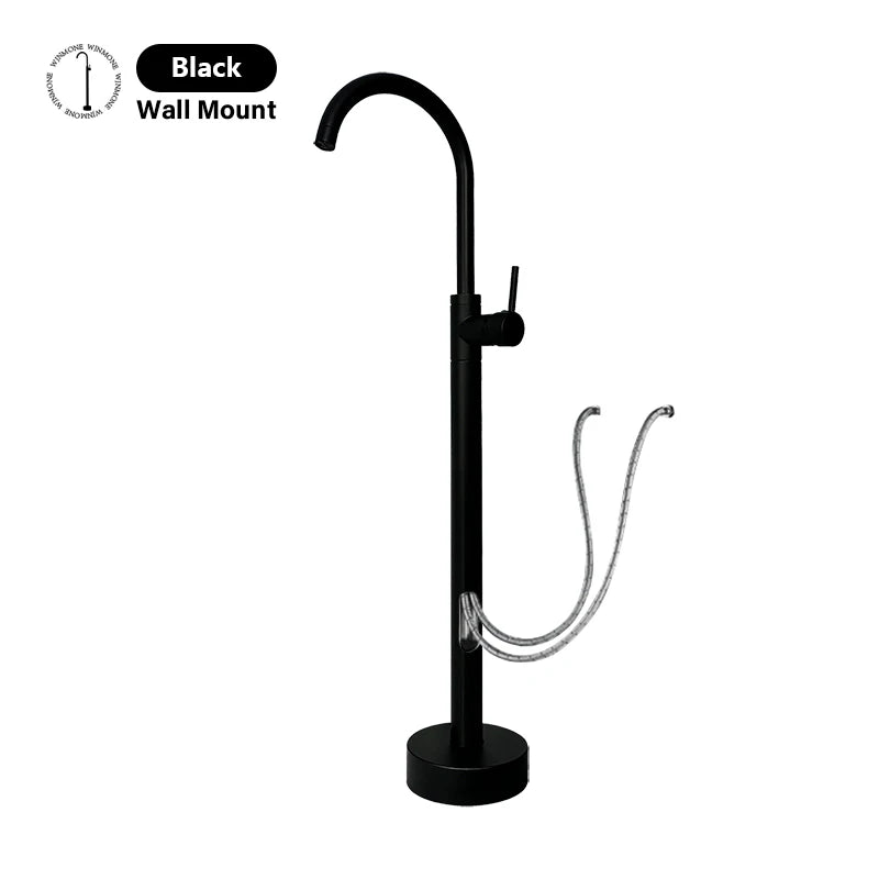 Robinet Baignoire Îlot sur Pied Monocommande, 109 cm, 5 Finitions